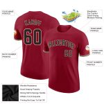 Personalized Crimson and Black Performance T-Shirt for City Fans Personalized Crimson Black-City Cream Performance T-Shirt