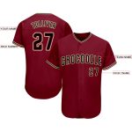 Custom Team Softball Jersey with Personalized Name & Number in Crimson Black-City Cream Personalized Crimson Black-City Cream