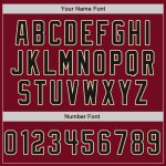 Custom Name Number Baseball Jersey - Personalized Crimson Black-Cream Authentic Split Fashion Team Jersey Personalized Crimson