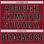 Custom Crimson Black-Cream Baseball Jersey - Personalized Sports Apparel Personalized Crimson Black-Cream Baseball Jersey