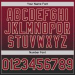 Personalized Crimson Black Cream Fade Baseball Jersey for Men and Women Personalized Crimson Black-Cream Fade Fashion Baseball