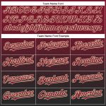 Personalized Crimson Black Cream Fade Baseball Jersey for Men and Women Personalized Crimson Black-Cream Fade Fashion Baseball