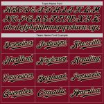 Personalized Black Cream Crimson Baseball Jersey for Men - Sleeveless Design Personalized Crimson Black-Cream Sleeveless