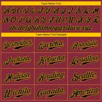 Customizable Black Gold Baseball Jersey with Personalized Name and Number - Authentic Crimson Team Gear Personalized Crimson