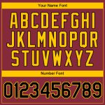 Customizable Black Gold Baseball Jersey with Personalized Name and Number - Authentic Crimson Team Gear Personalized Crimson