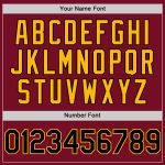 Personalized Crimson Black Gold Sleeveless Baseball Jersey - Authentic Design Personalized Crimson Black-Gold Authentic Sleeveless
