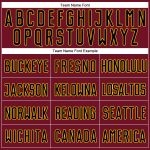Personalized Baseball Jersey in Crimson, Black, and Gold - Custom 3 Personalized Crimson Black-Gold Baseball Jersey 3
