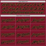 Custom Name Number Authentic Baseball Jersey - Personalized Crimson Black Old Gold Team Jersey Personalized Crimson Black-Old