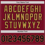 Personalized Crimson Black Gold Baseball Jersey - Authentic Sleeveless Design Personalized Crimson Black-Old Gold Authentic