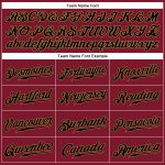 Custom Crimson Black-Old Gold Baseball Jersey with Personalized Name Number - Authentic Sleeveless Team Apparel Personalized