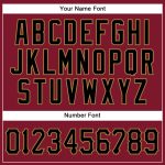 Custom Crimson Black-Old Gold Baseball Jersey with Personalized Name Number - Authentic Sleeveless Team Apparel Personalized