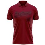 Personalized Golf Polo Shirt - Crimson Black Performance Vapor for Men Personalized Crimson Black Performance Vapor Golf