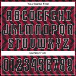 Custom Sublimation Soccer Jersey with Personalized Name & Number - Crimson Black-White Team Uniform Personalized Crimson
