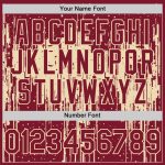 Custom Name and Number Personalized Crimson City Cream 3D Dripping Splatter Art Authentic Baseball Jersey Personalized Crimson