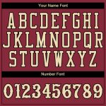 Custom Name Number Baseball Jersey Cream-Black Crimson City Authentic Team Personalized Crimson City Cream-Black Authentic