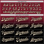Custom Crimson City Varsity Letterman Jacket - Personalized Cream-Black Bomber with Name & Number Fade Fashion Style Personalized