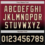 Custom Crimson City Varsity Letterman Jacket - Personalized Cream-Black Bomber with Name & Number Fade Fashion Style Personalized