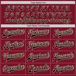 Custom Name Number Bomber Jacket Personalized Crimson City Cream Black Varsity Letterman Full-Snap Personalized Crimson City