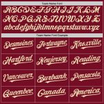 Custom Name Number Sleeveless Baseball Jersey - Personalized Crimson Cream Authentic Team Apparel Personalized Crimson Cream
