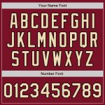 Custom Name and Number Authentic Fade Fashion Baseball Jersey - Personalized Crimson Cream-Black Team Jersey Personalized