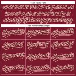Custom Name and Number Crimson Cream Golf Polo Shirt - Personalized Performance Vapor для Team Personalized Crimson Cream