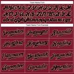 Custom Name and Number Personalized Crimson Cream Pinstripe Baseball Jersey - Black-City Authentic Jersey Personalized Crimson