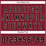 Custom Name and Number Personalized Crimson Cream Pinstripe Baseball Jersey - Black-City Authentic Jersey Personalized Crimson