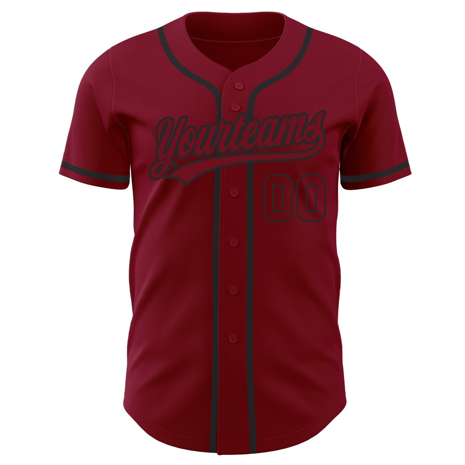 Personalized Crimson Crimson-Black Authentic Baseball Jersey Personalized Crimson-Black Authentic Baseball Jersey for Men and Women Personalized Crimson Crimson-Black Authentic Baseball - Image 2
