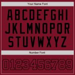Personalized Crimson-Black Authentic Baseball Jersey for Men and Women Personalized Crimson Crimson-Black Authentic Baseball