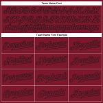 Custom Name and Number Personalized Crimson and Black Baseball Jersey - Authentic Team Gear Personalized Crimson Crimson-Black