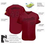 Personalized Crimson-Black Baseball Jersey for Men - Custom Team Apparel Personalized Crimson Crimson-Black Baseball Jersey