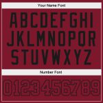 Personalized Crimson-Black Baseball Jersey for Men - Custom Team Apparel Personalized Crimson Crimson-Black Baseball Jersey