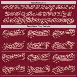Personalized Crimson Cream Baseball Jersey - Authentic Custom Sports Apparel Personalized Crimson Crimson-Cream Authentic