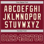 Personalized Crimson Cream Baseball Jersey - Authentic Custom Sports Apparel Personalized Crimson Crimson-Cream Authentic