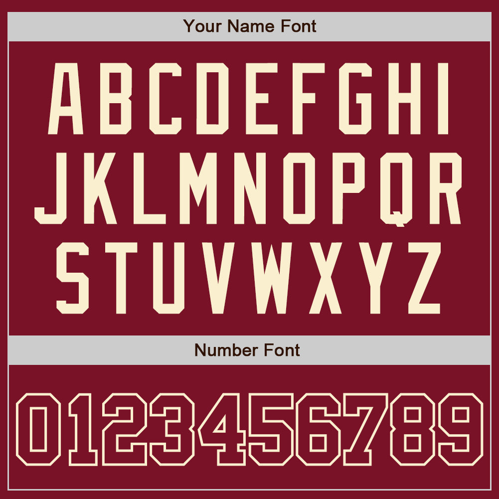 Personalized Crimson Crimson-Cream Authentic Baseball Jersey Personalized Crimson Cream Baseball Jersey - Authentic Custom Sports Apparel Personalized Crimson Crimson-Cream Authentic - Image 5