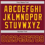 Personalized Crimson Gold Baseball Jersey for Men and Women - Custom Team Apparel Personalized Crimson Crimson-Gold Baseball
