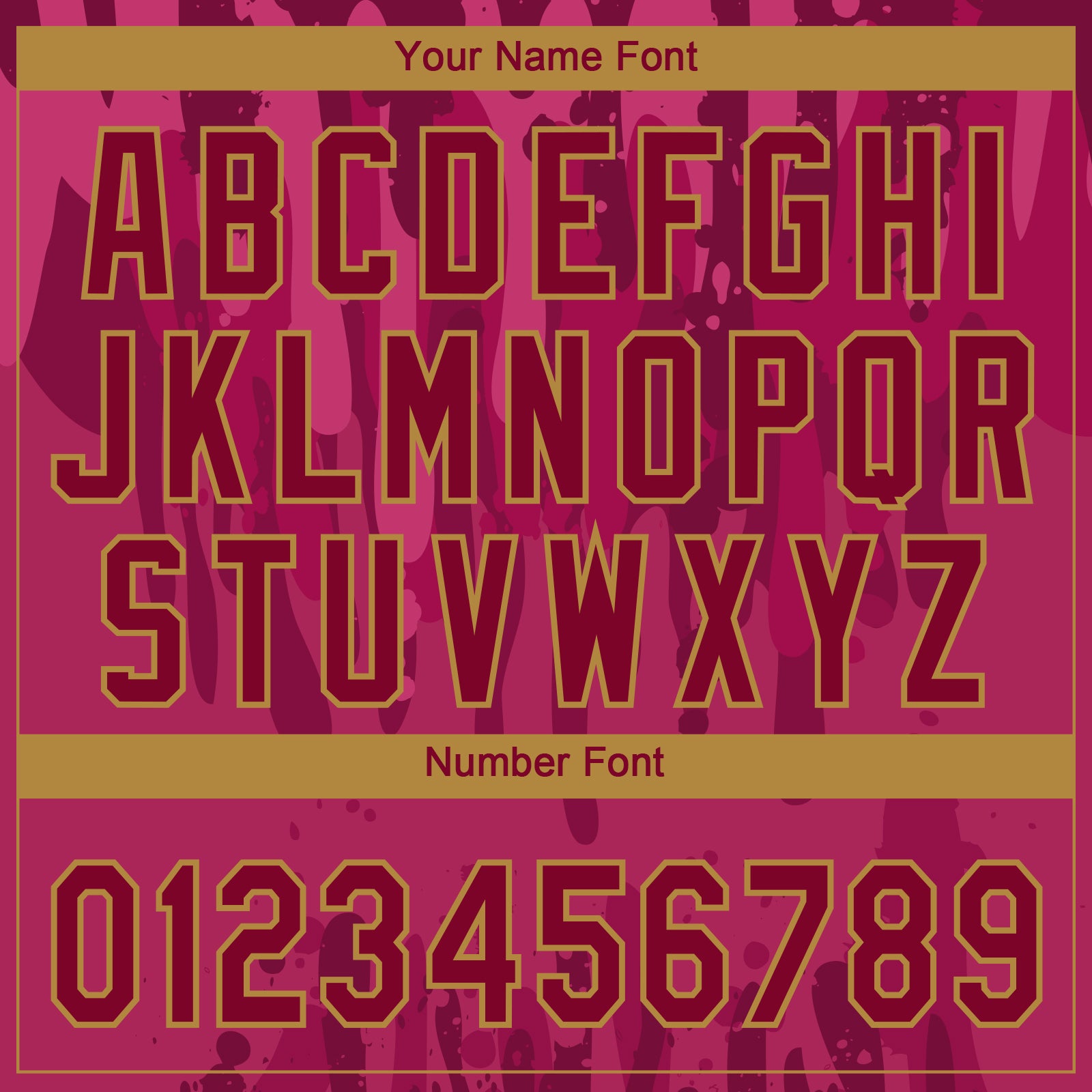 Personalized Crimson Crimson-Old Gold 3D Baseball Jersey Personalized Crimson 3D Baseball Jersey with Old Gold Trim - Custom Sports Apparel Personalized Crimson Crimson-Old Gold - Image 5