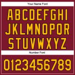 Custom Name Number Baseball Jersey and Football Helmet, 3D Pattern Design, Crimson Gold-Black Team Gear Personalized Crimson