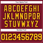 Personalized Crimson Gold Black Baseball Jersey - Custom Team Apparel Personalized Crimson Gold-Black Baseball Jersey