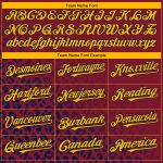 Custom Leopard Print Baseball Jersey with 3D Crimson Gold-Navy Pattern and Personalized Name & Number Personalized Crimson
