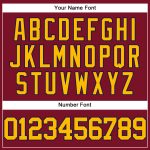 Personalized Authentic Baseball Jersey in Crimson Gold and Navy Personalized Crimson Gold-Navy Authentic Baseball Jersey