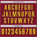 Custom Crimson Gold-Navy Baseball Jersey for Men, Women, Kids - Personalized Sports Apparel Personalized Crimson Gold-Navy