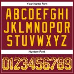 Custom Name and Number Baseball Jersey - Personalized Crimson Gold-White Authentic Drift Fashion Team Jersey Personalized