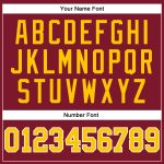 Personalized Baseball Jersey in Crimson Gold and White - Sleeveless Design Personalized Crimson Gold-White Sleeveless Baseball