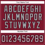 Personalized Baseball Jersey - Crimson Gray-Black Sleeveless Design Personalized Crimson Gray-Black Sleeveless Baseball Jersey