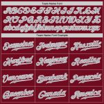 Custom Crimson Gray-White Authentic Baseball Jersey - Personalized Team Gear Personalized Crimson Gray-White Authentic Baseball