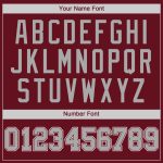 Custom Name Number Baseball Jersey - Personalized Crimson Gray White Authentic Team Jersey Personalized Crimson Gray-White