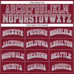 Personalized Crimson Gray White Drift Baseball Jersey for Trendy Fans Personalized Crimson Gray-White Drift Fashion Baseball