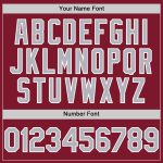 Personalized Crimson Gray-White Baseball Jersey for Custom Sports Apparel Personalized Crimson Gray-White Line Baseball Jersey