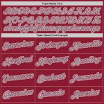 Personalized Performance T-Shirt in Crimson and Gray-White Colors Personalized Crimson Gray-White Performance T-Shirt